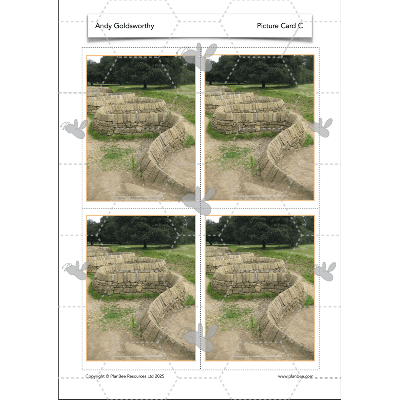 PlanBee Andy Goldsworthy KS1 Art Lesson Plans created by PlanBee