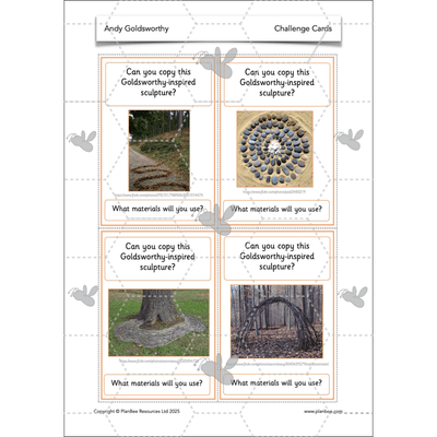 PlanBee Andy Goldsworthy KS1 Art Lesson Plans created by PlanBee