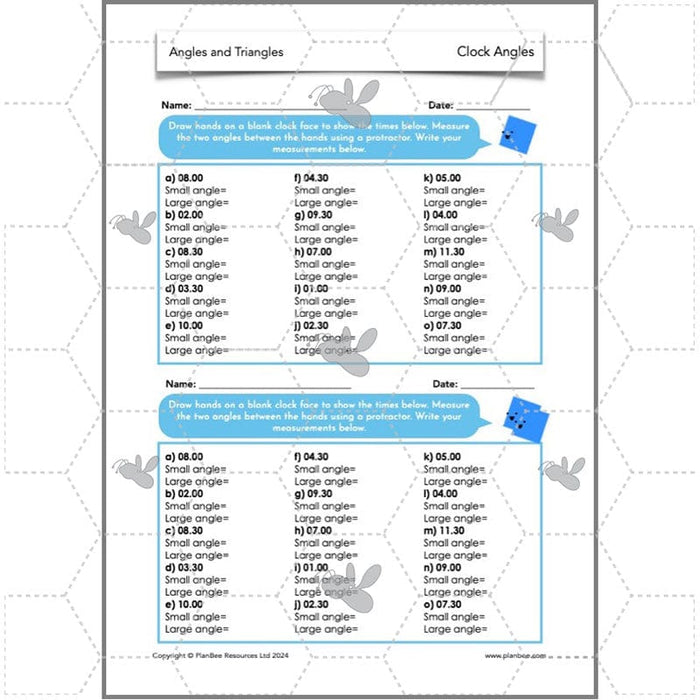 PlanBee Year 5 Angles and Triangles Maths Lessons by PlanBee