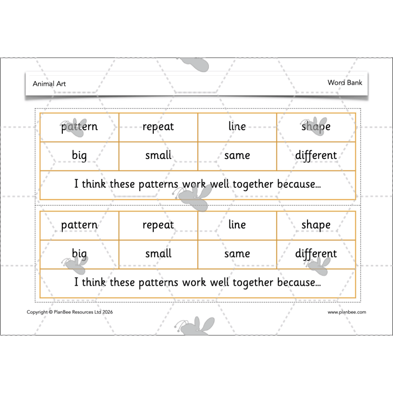 PlanBee Animal Art KS1 | Art Lesson Pack