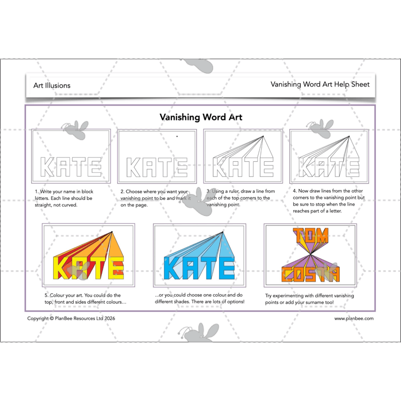 PlanBee Art Illusions | KS2 Art lessons