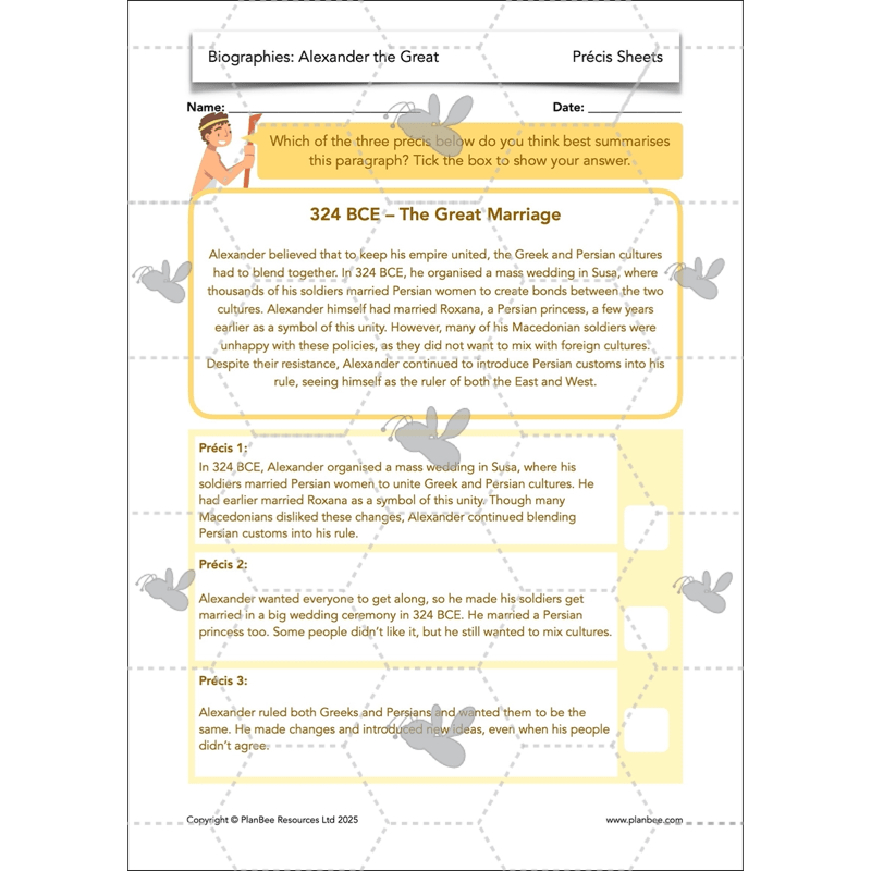 PlanBee Alexander the Great KS2 | English Lessons | Biographies