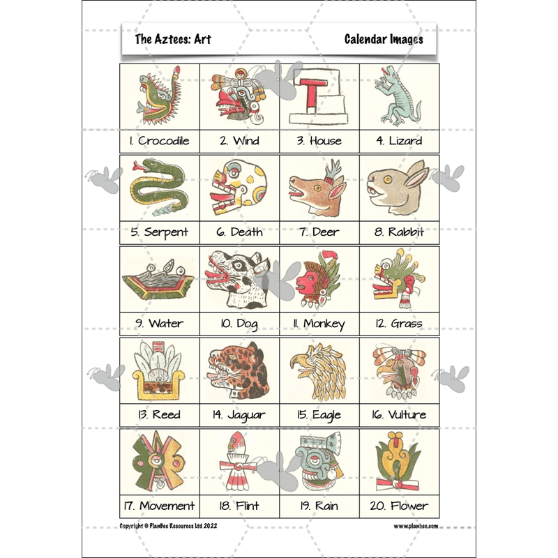 PlanBee Aztecs KS2 Topic Enrichment Pack