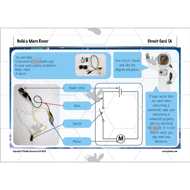 PlanBee Build a Mars Rover KS2 DT Lesson Pack