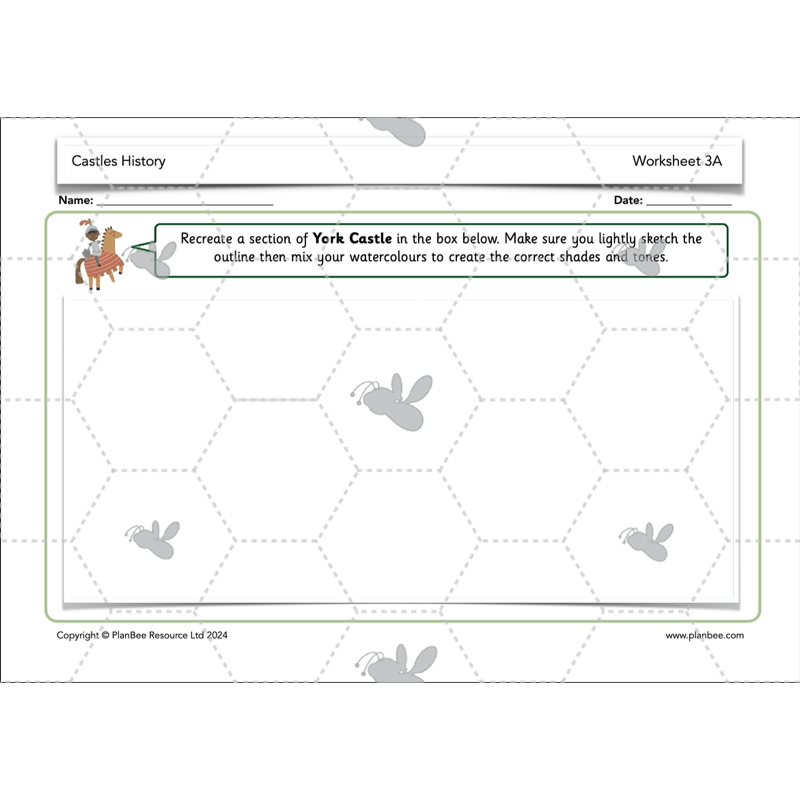 PlanBee Castles Topic KS1 Enrichment Lesson Pack