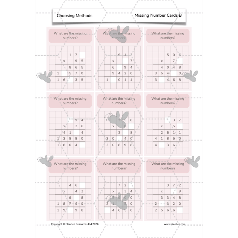 PlanBee Choosing Methods Year 6 Maths Planning by PlanBee
