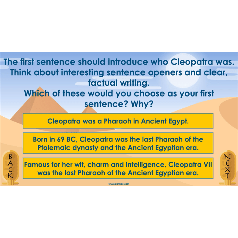 PlanBee Cleopatra KS2 | English Lesson Pack