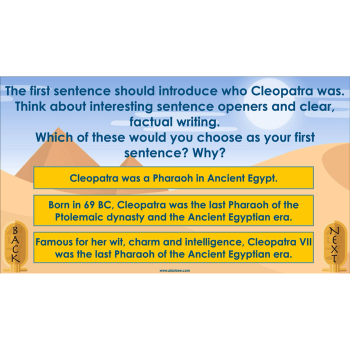 PlanBee Cleopatra KS2 | English Lesson Pack