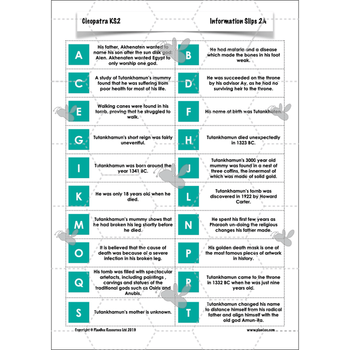 PlanBee Cleopatra KS2 | English Lesson Pack