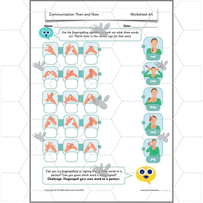 PlanBee Communication Then and Now: Primary History Plans for KS1