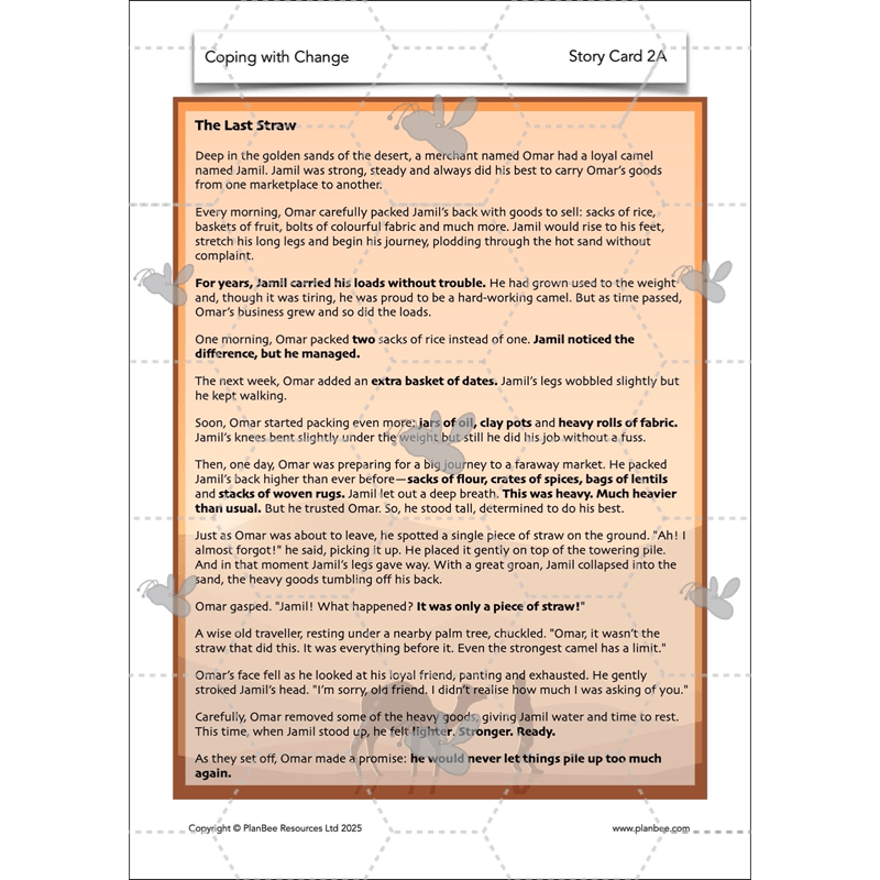 PlanBee Coping with Change - Year 6 Transition PSHE Activities