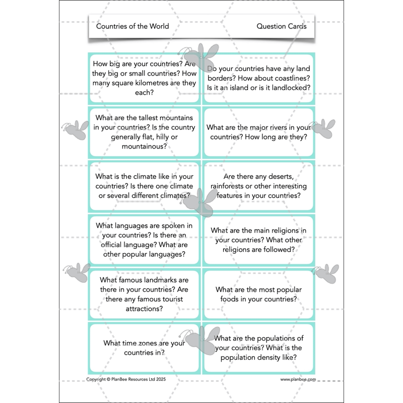 PlanBee Countries of the World | KS2 Geography Lessons PlanBee 