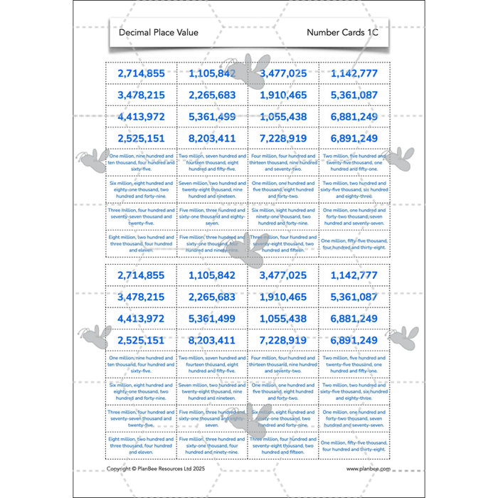 PlanBee Year 6 Decimal Place Value Maths Lessons by PlanBee
