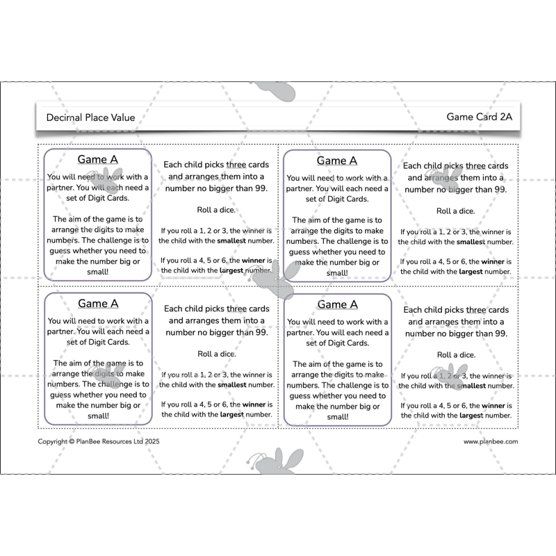 PlanBee Year 6 Decimal Place Value Maths Lessons by PlanBee