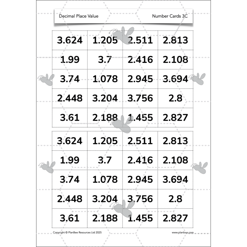 PlanBee Year 6 Decimal Place Value Maths Lessons by PlanBee