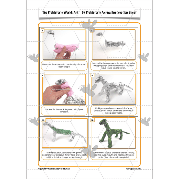 PlanBee Dinosaurs Topic KS2 Enrichment Lesson Pack