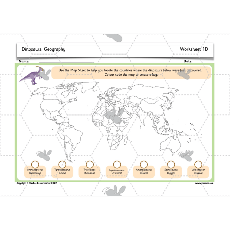 Dinosaurs KS1 Topic Enrichment Pack