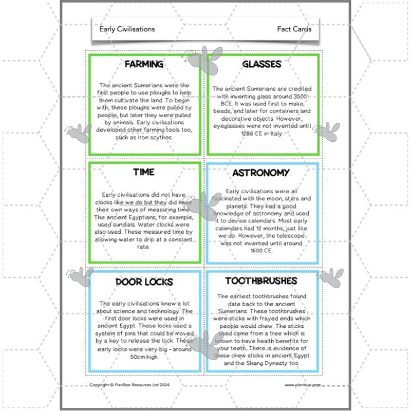 PlanBee Early Civilisations KS2 History lessons | PlanBee