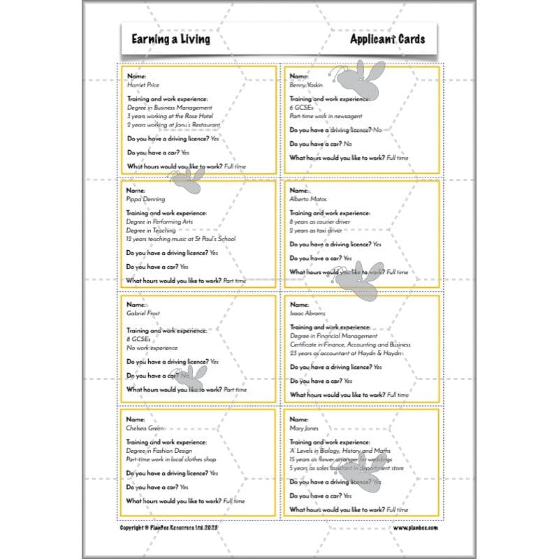 PlanBee Earning a Living: LKS2 Geography planning Year 3 & Year 4