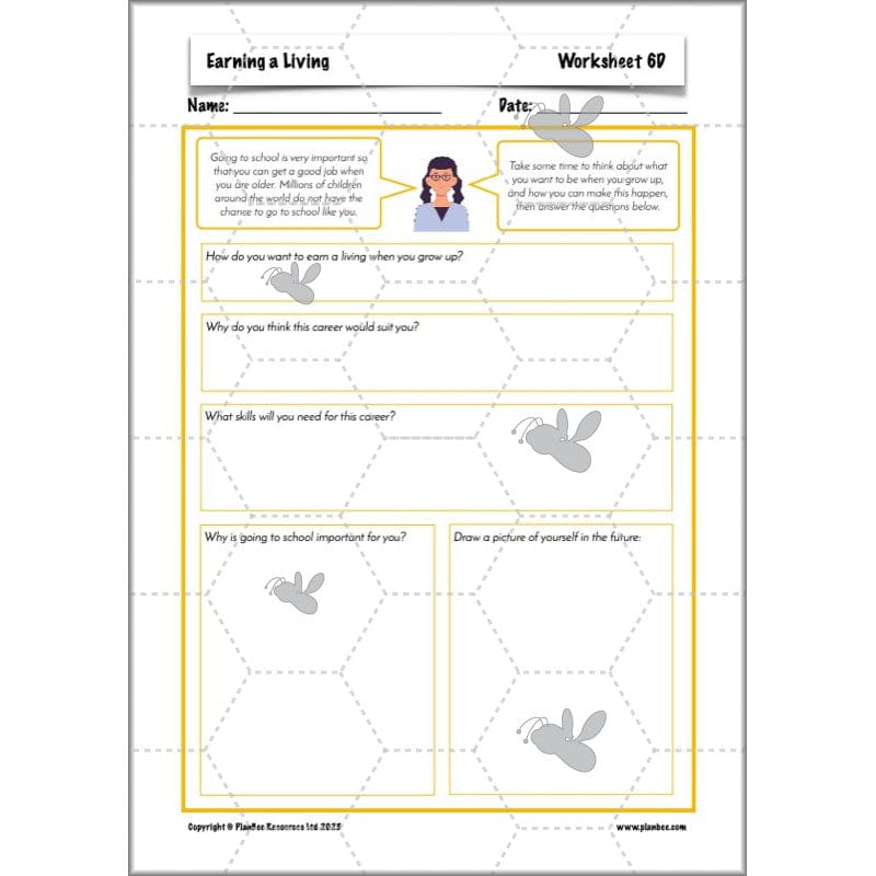 PlanBee Earning a Living: LKS2 Geography planning Year 3 & Year 4