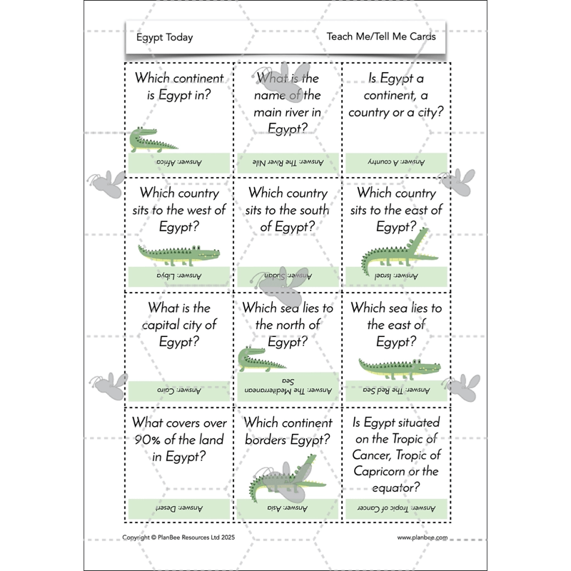 PlanBee Egypt Today - Year 3/4 Geography Lessons 
