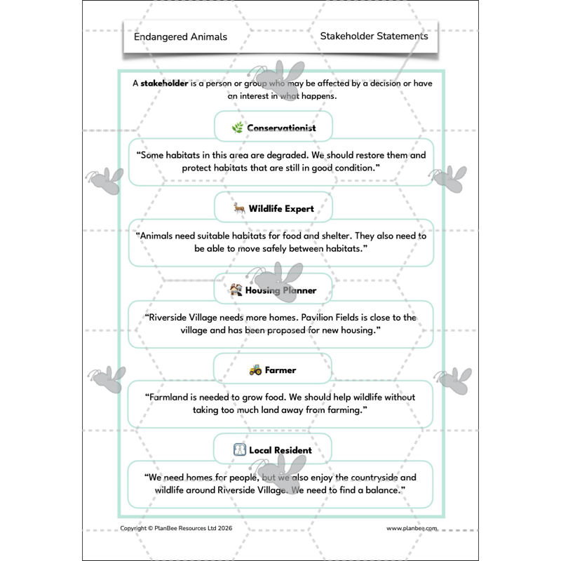 PlanBee Endangered Animals