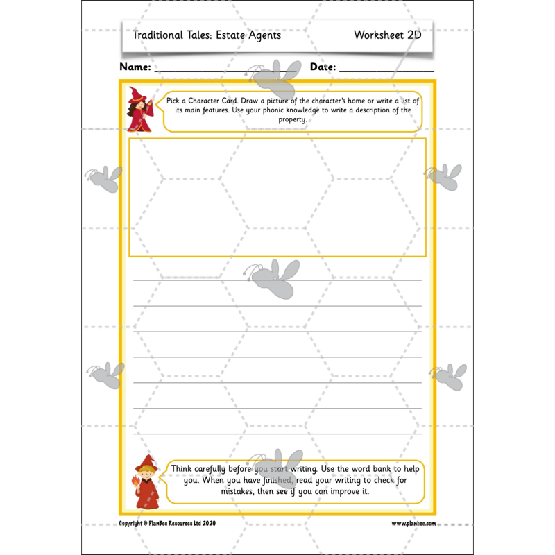 PlanBee FREE Mini-scheme | Traditional Tales: Estate Agents | KS1