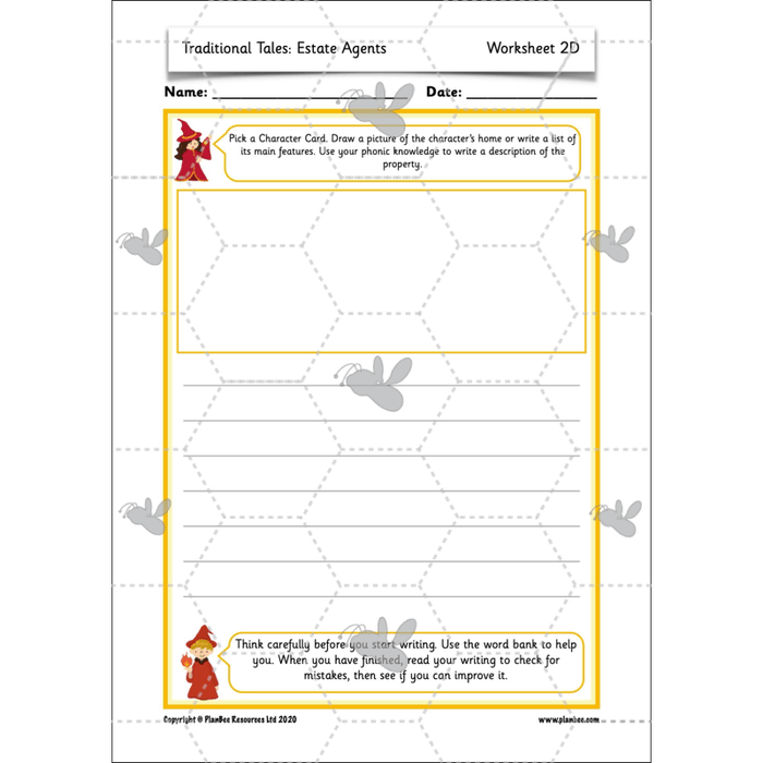 PlanBee FREE Mini-scheme | Traditional Tales: Estate Agents | KS1