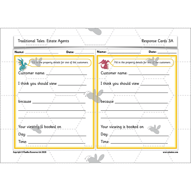 PlanBee FREE Mini-scheme | Traditional Tales: Estate Agents | KS1
