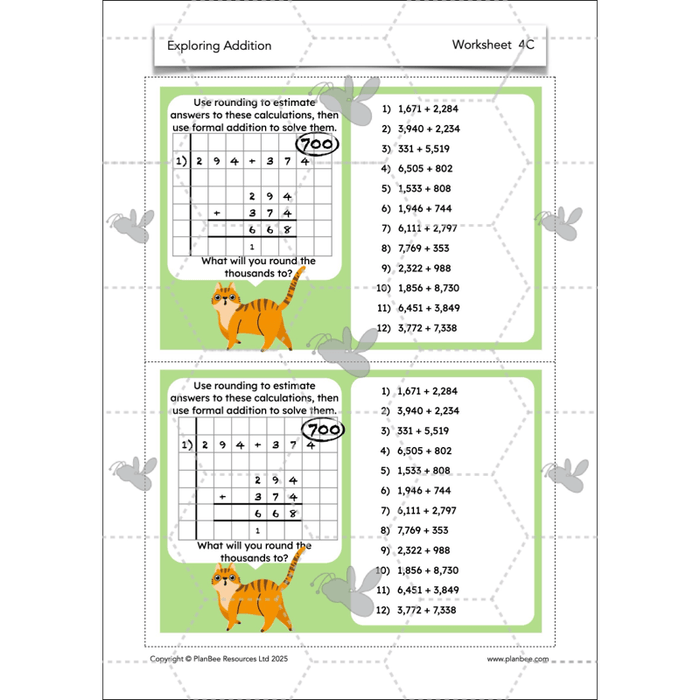 PlanBee Exploring Addition Year 4 Maths Planning by PlanBee