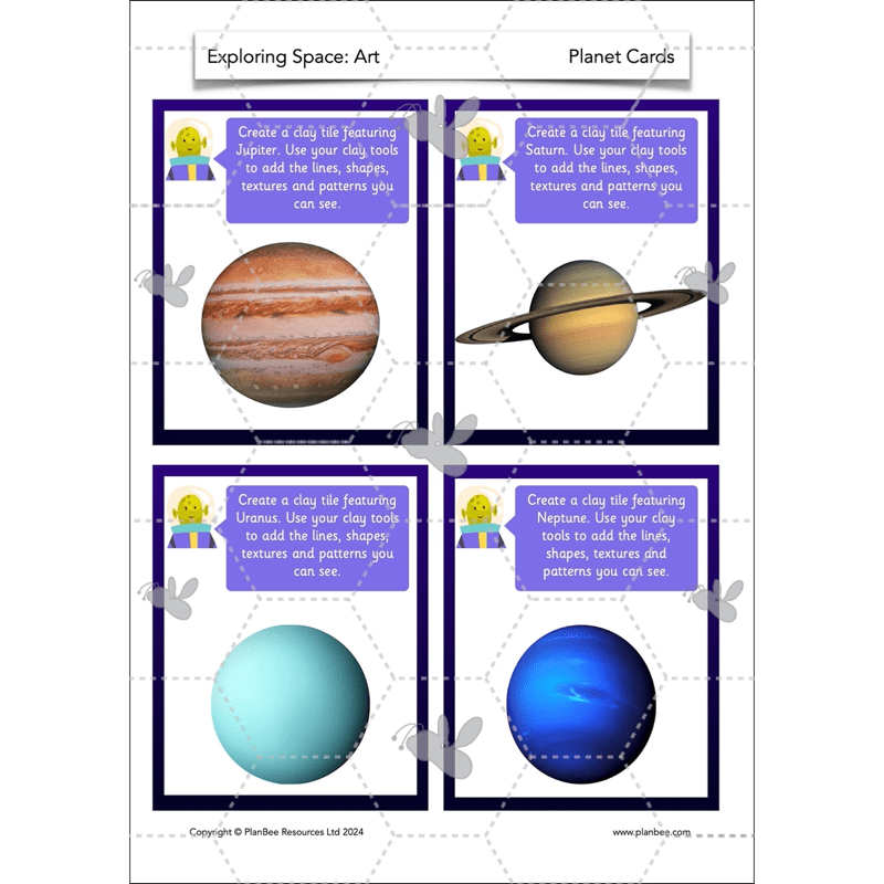 PlanBee Exploring Space Topic KS1 Enrichment Lesson Pack