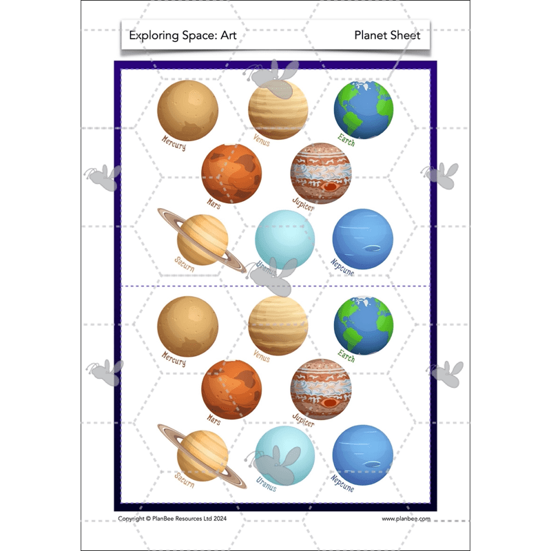 PlanBee Exploring Space Topic KS1 Enrichment Lesson Pack