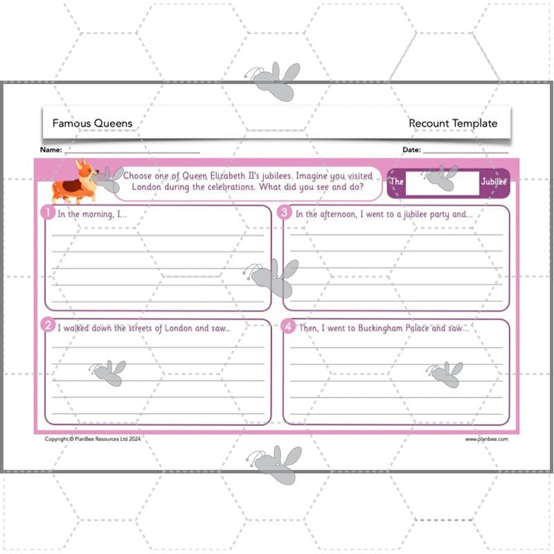 PlanBee Famous Queens | KS1 History Lesson Pack by PlanBee