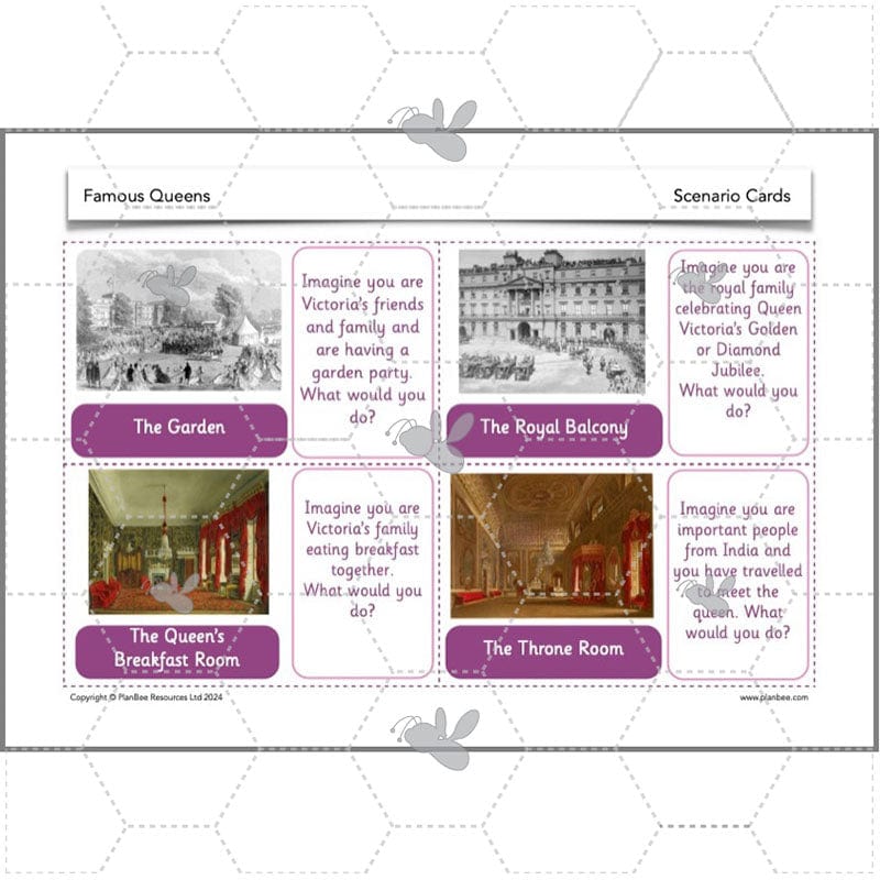 PlanBee Famous Queens | KS1 History Lesson Pack by PlanBee