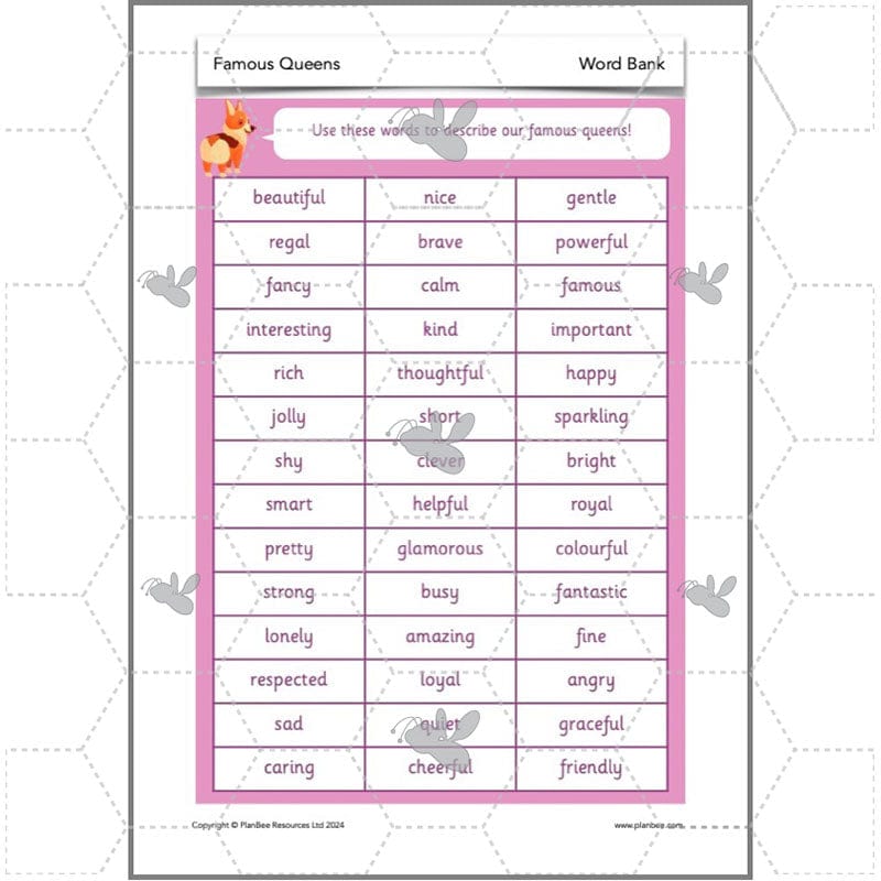 PlanBee Famous Queens | KS1 History Lesson Pack by PlanBee