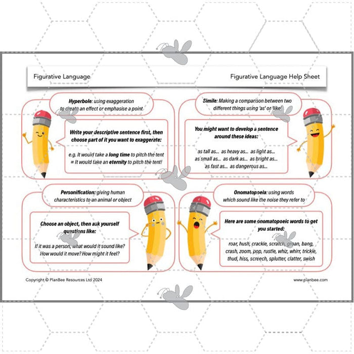 PlanBee Figurative Language KS2 Lesson Pack | PlanBee