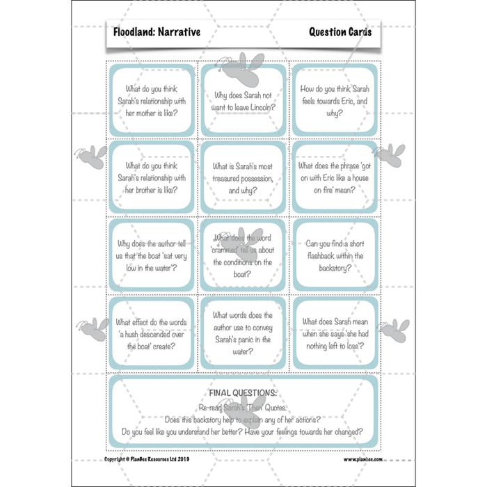 PlanBee Floodland: Narrative KS2 | Year 6 English Lesson Pack