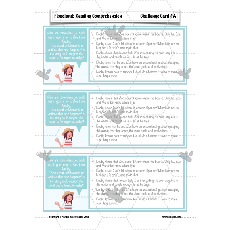 Floodland: Reading Comprehension