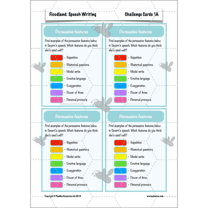 PlanBee FREE Mini-scheme | Floodland: Speech Writing KS2 English
