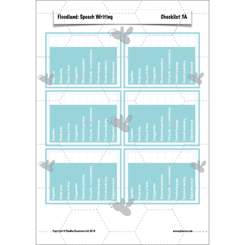 PlanBee FREE Mini-scheme | Floodland: Speech Writing KS2 English