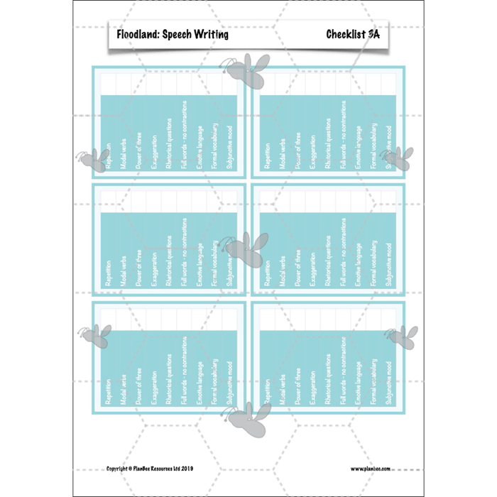PlanBee FREE Mini-scheme | Floodland: Speech Writing KS2 English
