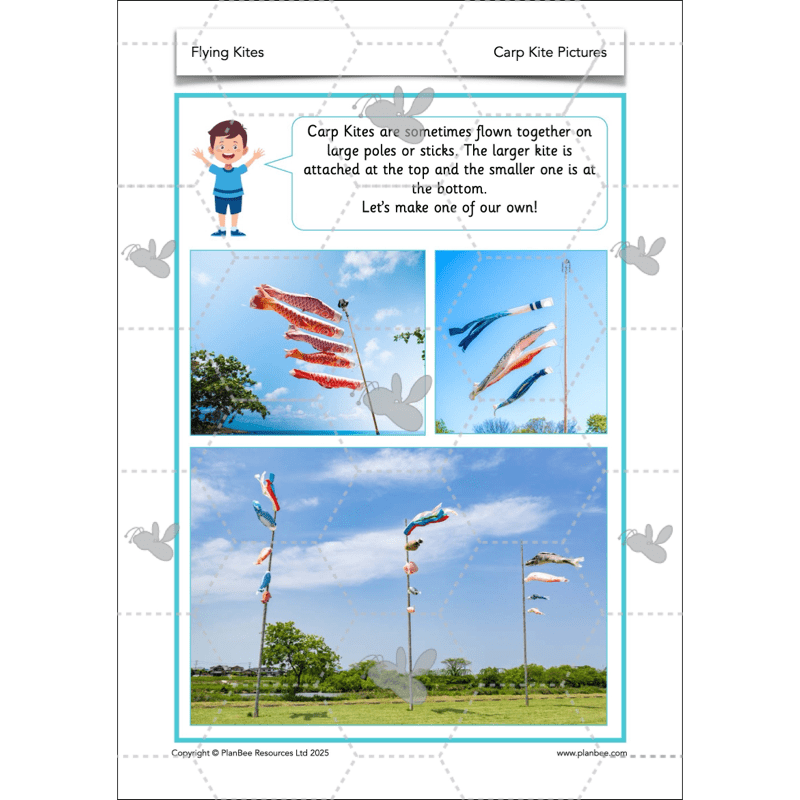 PlanBee Flying Kites KS1 DT Lesson Pack