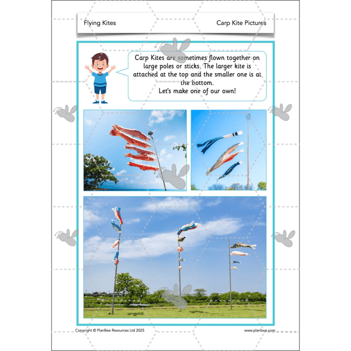 PlanBee Flying Kites KS1 DT Lesson Pack