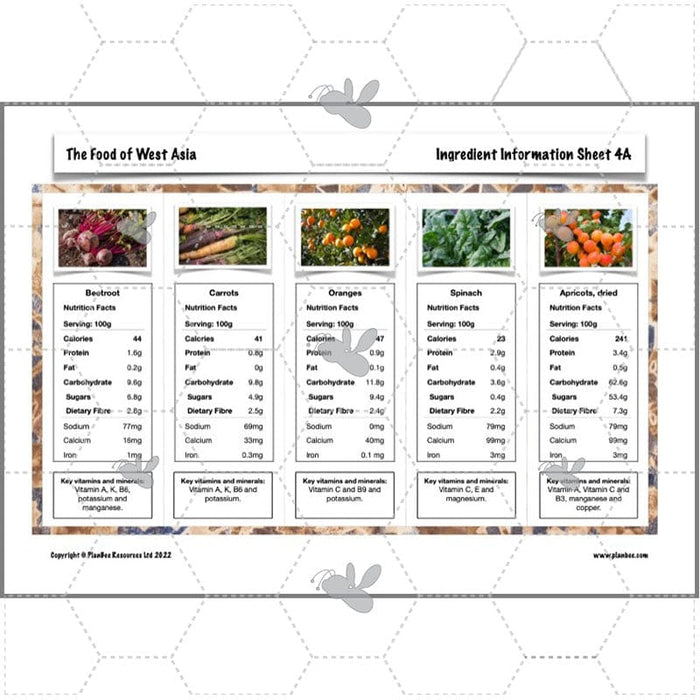 PlanBee The Food of West Asia KS2 DT lessons | PlanBee