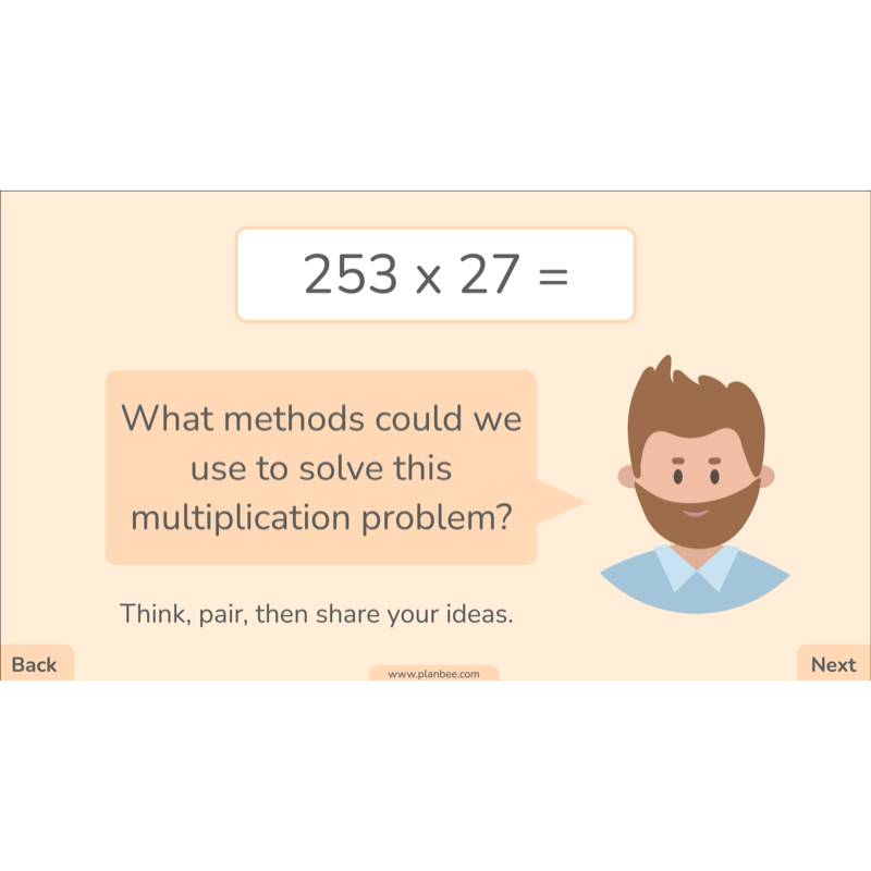 PlanBee Formal Multiplication Year 5 Maths Lessons by PlanBee