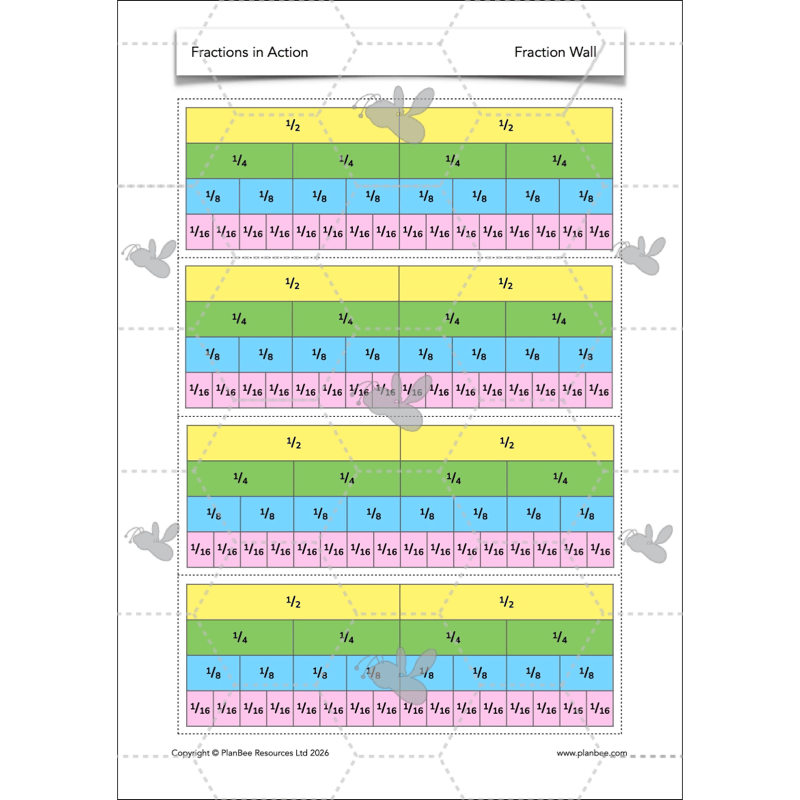 PlanBee Fractions in Action: Year 3 Fractions Planning by PlanBee