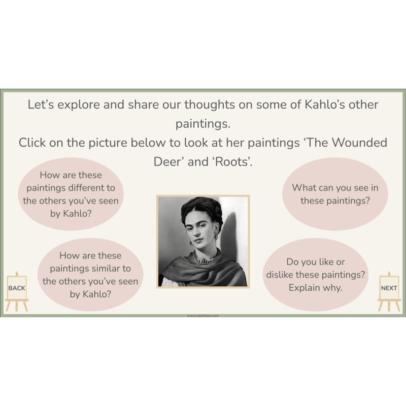 PlanBee KS2 Frida Kahlo for Kids Art Lesson Pack by PlanBee