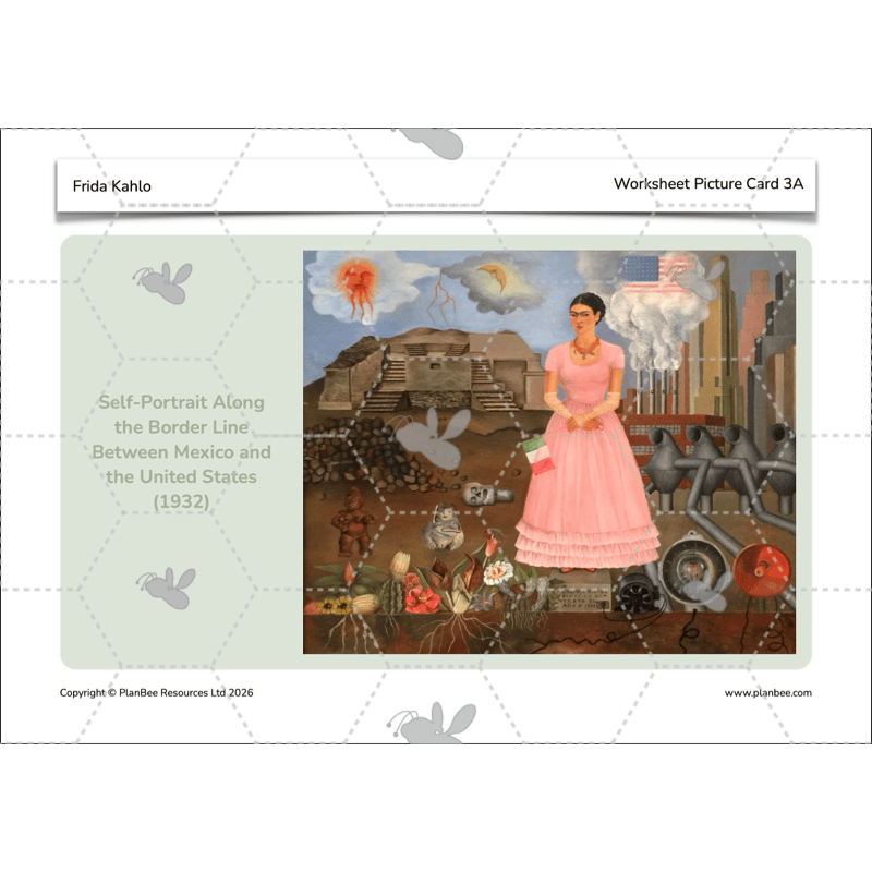 PlanBee KS2 Frida Kahlo for Kids Art Lesson Pack by PlanBee