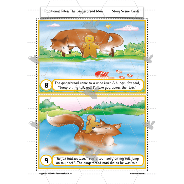 PlanBee Traditional Tales: The Gingerbread Man | KS1 English Pack