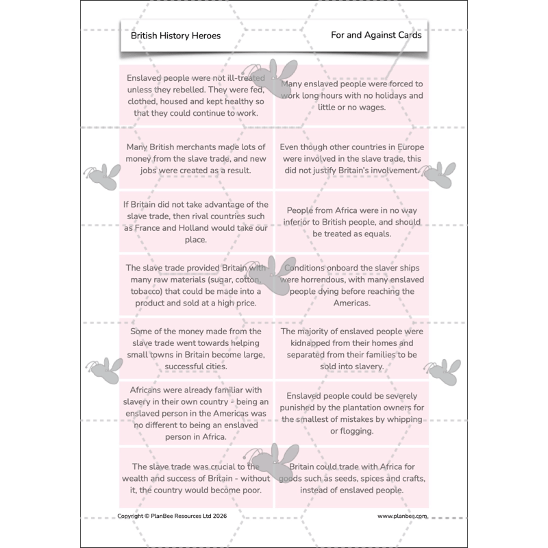 PlanBee British History Heroes KS2 History Lessons by PlanBee